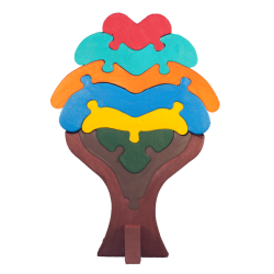 Akademi Craft Eva Montessori Puzzle Ağaç Boyama Seti